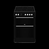 Creda C60CDOBL 60Cm Double Oven Ceramic Cooker - Black