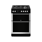 Creda C60DFDOX 60Cm Freestanding Dual Fuel Double Oven Cooker Stainless Steel