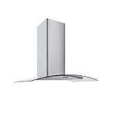 Culina CG70SSPF 70Cm Stainless Steel With Curved Glass Chimney Cooker Hood