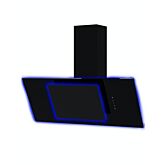 Culina UBAHALO9 90Cm Angled Hood With Blue Lighting - Black