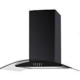 Culina UBSCG60BK 60Cm Curved Glass Cookerhood