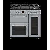New World NW91DF3ST 90Cm Dual Fuel Range Cooker