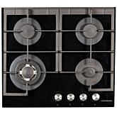 Nordmende HGX603BGL 60Cm 4 Burner Gas Hob Black Glass