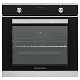 Nordmende SOC316IX 78L Multifunction Single Oven Stainless Steel And Black Glass With Catalytic Line