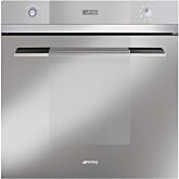 Smeg SFP109S 60cm Linea Silver Glass Pyrolytic Multifunction Single Oven