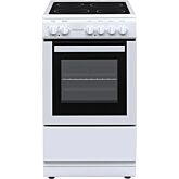 Statesman C050ESCW 50Cm Single Cavity Ceramic Hob Freestanding Electric Cooker