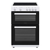 Statesman EDC60W2 60Cm Double Oven Ceramic Cooker In White