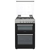 Statesman GDL60S 60Cm Double Oven Gas Cooker With Lid - Silver
