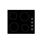 Teknix BITK6KNC 60Cm Ceramic Hob With Dials