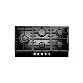 Teknix SCGH91B 90Cm Black Glass Gas Hob