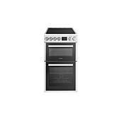 Teknix TKED54W 50Cm Ceramic Double Oven Freestanding Cooker