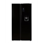 Teknix TSBSW911772B 90Cm American Style Fridge Freezer - Black