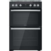Hotpoint HDM67G0C2CB/UK Double Gas Cooker - Black