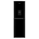 Montpellier MS175DBK 50/50 Static Fridge Freezer with Water Dispenser in Black