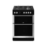 Creda C60DFDOX 60Cm Freestanding Dual Fuel Double Oven Cooker Stainless Steel