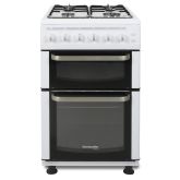 Hostess TCG50W 50Cm Double Oven Gas Cooker With Lid - White