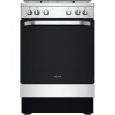 Hotpoint HS67G2PMX 60Cm Single Cavity Freestanding Gas Cooker, Electric Grill