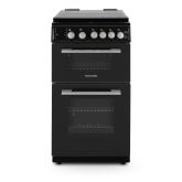 Montpellier MDOG50LK 50Cm Double Oven Gas Cooker With Lid - Black