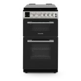 Montpellier MDOG50LS 50Cm Double Oven Gas Cooker With Lid - Silver