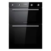 Statesman BDM373BL Built-In 88Cm 35/70L Double Oven In Black