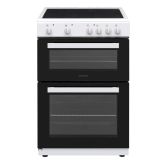Statesman EDC60W2 60Cm Double Oven Ceramic Cooker In White