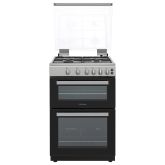 Statesman GDL60S 60Cm Double Oven Gas Cooker With Lid - Silver