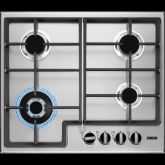 Zanussi ZGNN645X 60Cm Gas Hob With Wok Burner + Cast Iron Pan Supports