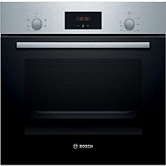 Bosch HHF113BR0B Serie 2 Built In Electric Single Oven With 3D Hot Air - Stainless Steel