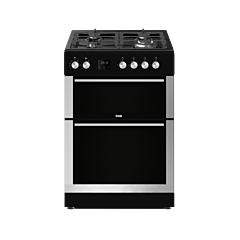 Creda C60DFDOX 60Cm Freestanding Dual Fuel Double Oven Cooker Stainless Steel