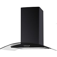 Culina UBSCG60BK 60Cm Curved Glass Cookerhood