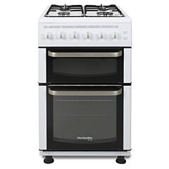 Hostess TCG50W 50Cm Double Oven Gas Cooker With Lid - White