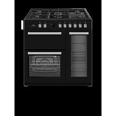 New World NW91DF3BL 90Cm Dual Fuel Range Cooker
