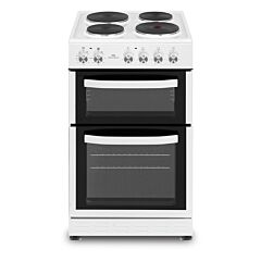 New World NWMID54DEW Solid Plate Double Oven Freestanding Electric Cooker