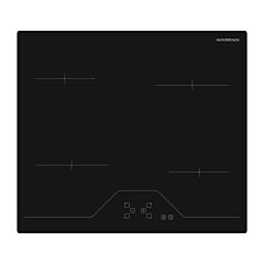 Nordmende HCT63FL 60Cm 4 Zone Touch Control Ceramic Hob Black