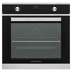Nordmende SOC316IX 78L Multifunction Single Oven Stainless Steel And Black Glass With Catalytic Line