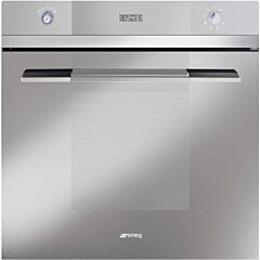 Smeg SFP109S 60cm Linea Silver Glass Pyrolytic Multifunction Single Oven