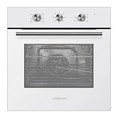 Statesman BSF60WH 65L BUILT IN SINGLE FAN OVEN WHITE