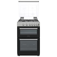 Statesman GDL60S 60Cm Double Oven Gas Cooker With Lid - Silver