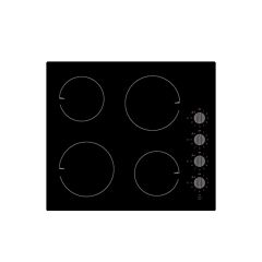 Teknix BITK6KNC 60Cm Ceramic Hob With Dials