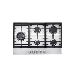 Teknix SCGH751X 75Cm 5 Burner Gas Hob In Stainless Steel