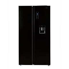 Teknix TSBSW911772B 90Cm American Style Fridge Freezer - Black
