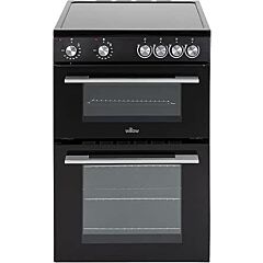 Willow WT60CCB 60Cm Twin Cavity Freestanding Electric Cooker