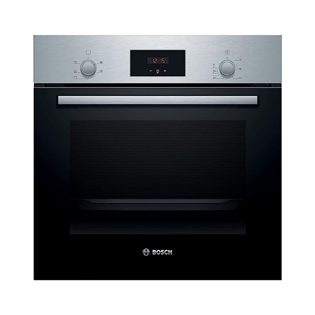 Bosch HHF113BR0B Serie 2 Built In Electric Single Oven With 3D Hot Air - Stainless Steel