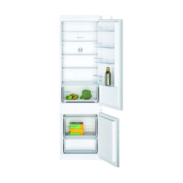 Bosch KIV87NSF0G Series 2 Integrated 70/30 Fridge Freezer With Sliding Door Fixing Kit - White