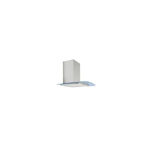 Culina UBLED60 60Cm Curved Led Glass Chimney Hood - Stainless Steel