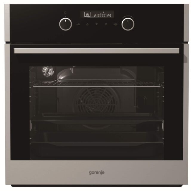 Gorenje BO647A20XG Multifunctional Oven, 65L Cavity, Catalytic Side And Back Wall, Icontouch, Pp Kno