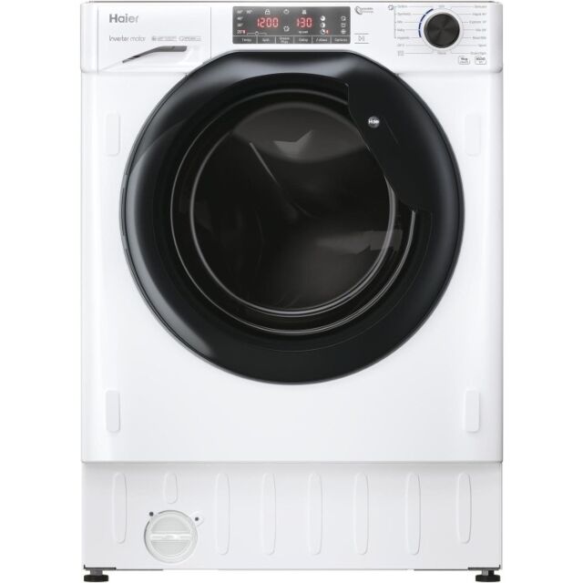 Haier HWQ90B416FWS-UK Integrated 9Kg 1600 Spin Washer 