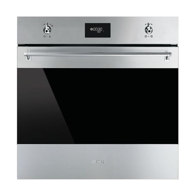 Smeg SF6371X 60cm Classic Stainless Steel and Eclipse Glass Multifunction Single Oven