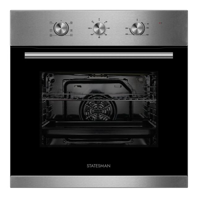 Statesman BSF60SS 65 LITRE BUILT IN SINGLE FAN OVEN STAINLESS STEEL