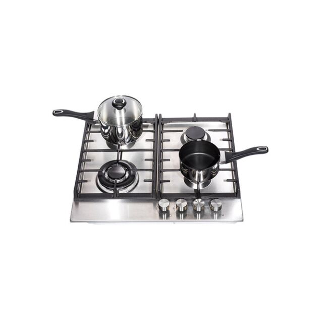 Teknix SCGH61X Gas Hob 60Cm Stainless Steel